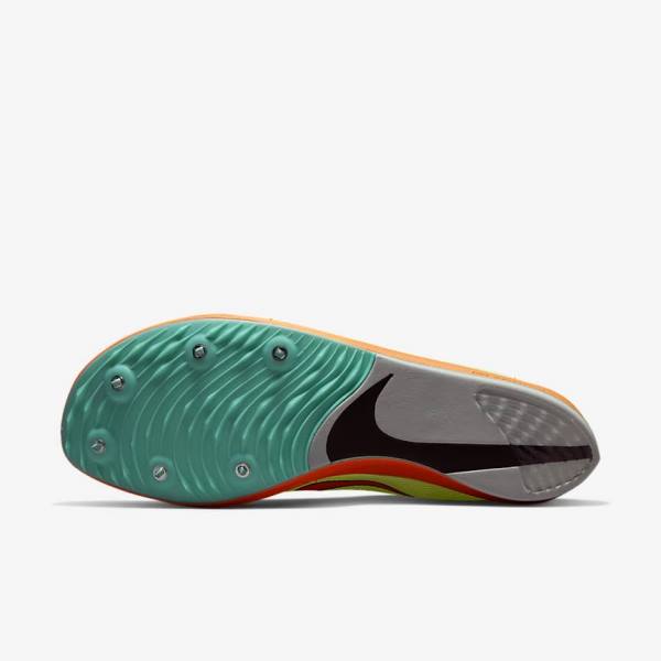 Pánské Běžecké Boty Nike ZoomX Dragonfly Athletics Distance Spikes Tyrkysové Černé Oranžové | NK074XLT