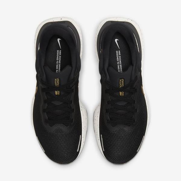 Pánské Běžecké Boty Nike ZoomX Invincible Run Flyknit Silniční Černé Metal Zlaté | NK608FAQ