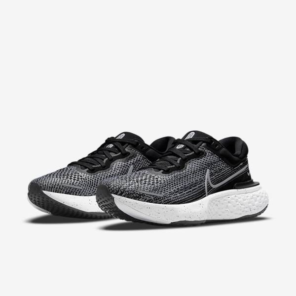 Pánské Běžecké Boty Nike ZoomX Invincible Run Flyknit Silniční Bílé Černé Bílé | NK704VCW