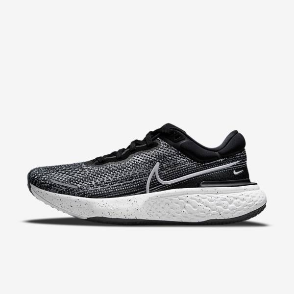 Pánské Běžecké Boty Nike ZoomX Invincible Run Flyknit Silniční Bílé Černé Bílé | NK704VCW