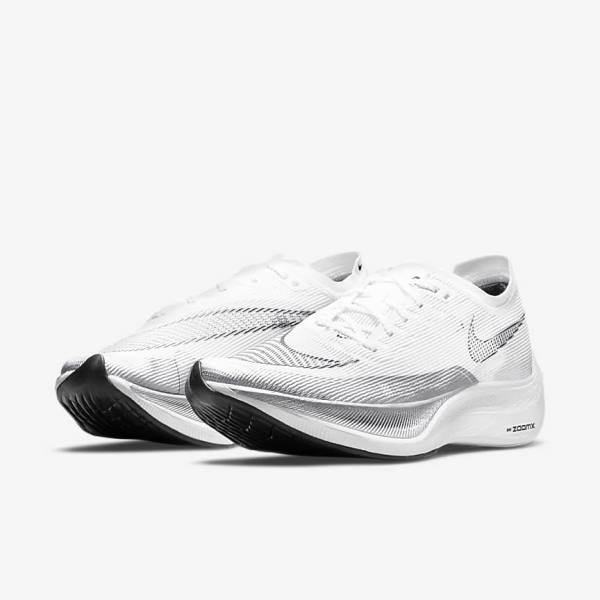 Pánské Běžecké Boty Nike ZoomX Vaporfly Next% 2 Silniční Závodní Černé Metal Zlaté Bílé | NK324JNX