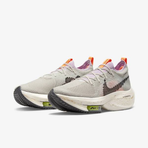 Pánské Běžecké Boty Nike Zoom Alphafly Next Nature Silniční Závodní Blankyt Šedé Světle Růžové Světle Krém Černé | NK210JEU