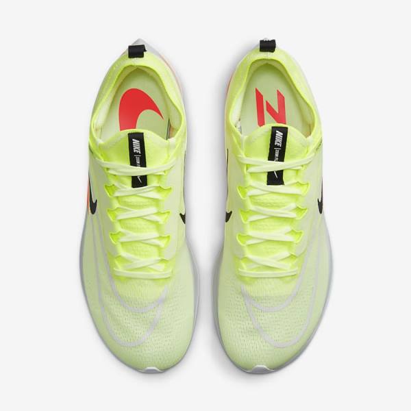 Pánské Běžecké Boty Nike Zoom Fly 4 Silniční Černé Tmavě Šedé Blankyt Bílé | NK902PZG