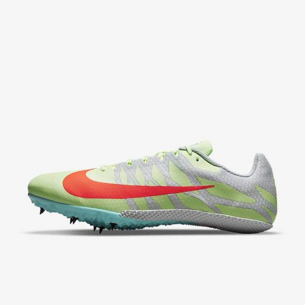 Pánské Běžecké Boty Nike Zoom Rival S 9 Athletics Sprinting Spikes Tyrkysové Oranžové | NK460ECY