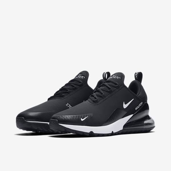 Pánské Golfové Boty Nike Air Max 270 G Černé Bílé | NK048CQH