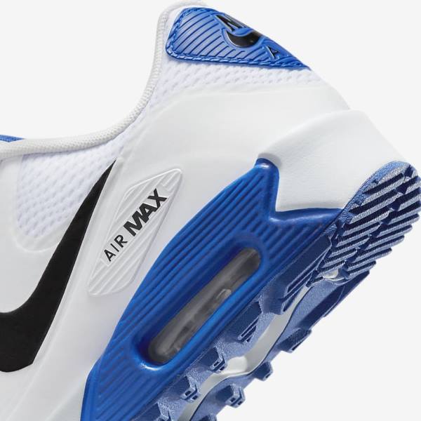 Pánské Golfové Boty Nike Air Max 90 G Bílé Blankyt Platina Černé | NK521QGM