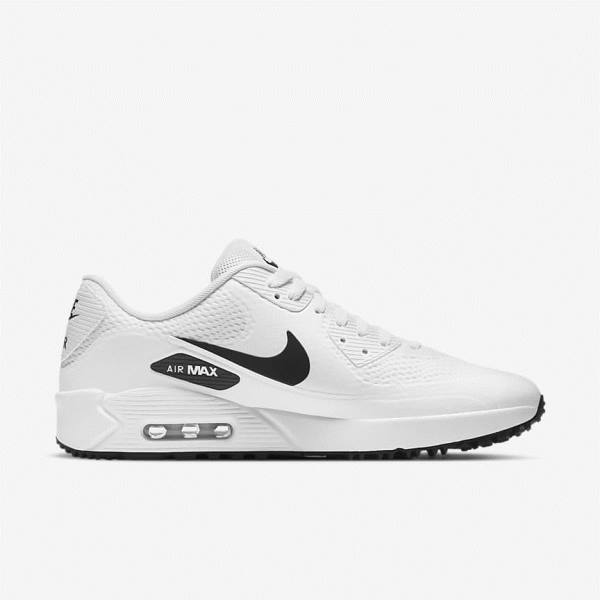 Pánské Golfové Boty Nike Air Max 90 G Bílé Černé | NK982OPG