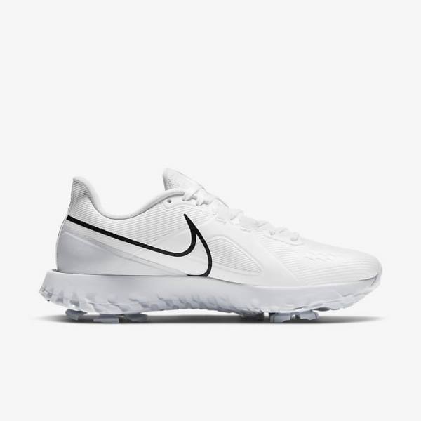 Pánské Golfové Boty Nike React Infinity Pro Bílé Metal Platina Černé | NK018OPT