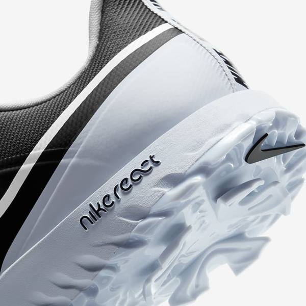 Pánské Golfové Boty Nike React Infinity Pro Černé Metal Platina Bílé | NK046WLV