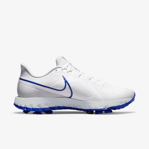 Pánské Golfové Boty Nike React Infinity Pro Bílé Platina Blankyt | NK526ICG