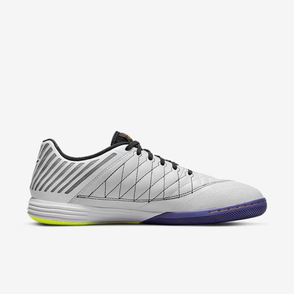 Pánské Kopačky Nike Lunar Gato II IC Indoor Court Bílé Žluté Černé | NK179DAO