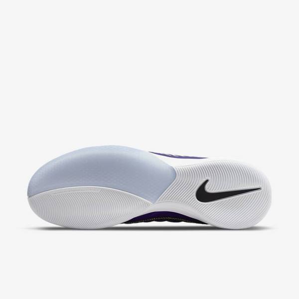 Pánské Kopačky Nike Lunar Gato II IC Indoor Court Fialové Černé Bílé | NK563EQK