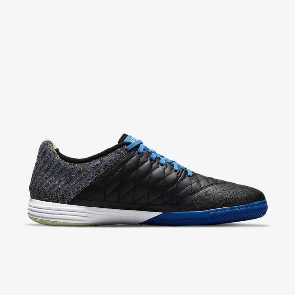 Pánské Kopačky Nike Lunar Gato II IC Indoor Court Černé Světle Blankyt Světle Zelene | NK630WFI