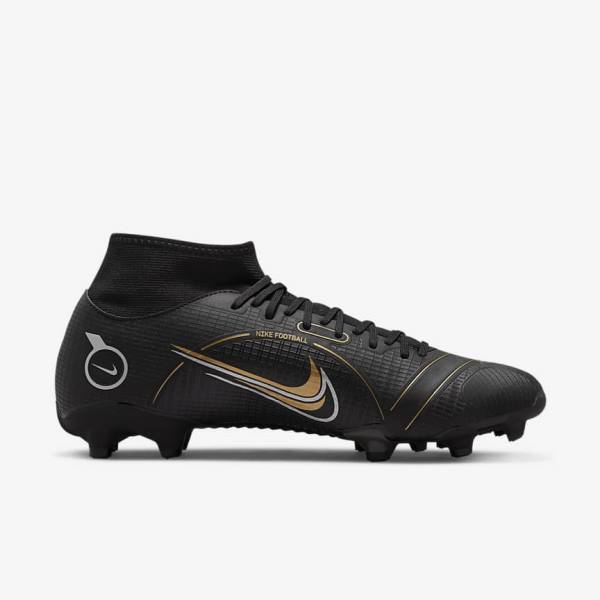 Pánské Kopačky Nike Mercurial Superfly 8 Academy MG Multi-Grounds Černé Metal Stříbrné Šedé Metal Zlaté | NK057XPE