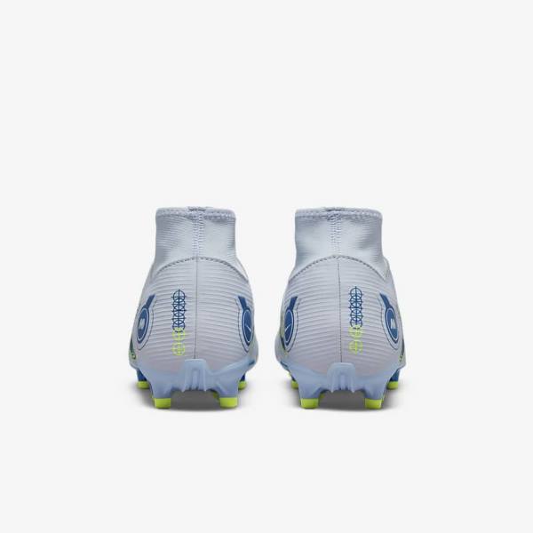 Pánské Kopačky Nike Mercurial Superfly 8 Academy MG Multi-Grounds Šedé Světle Blankyt Tmavě Blankyt | NK356XGU