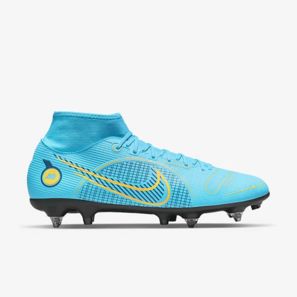 Pánské Kopačky Nike Mercurial Superfly 8 Academy SG-PRO Anti-Clog Traction Soft-Grounds Blankyt Oranžové | NK497HXC