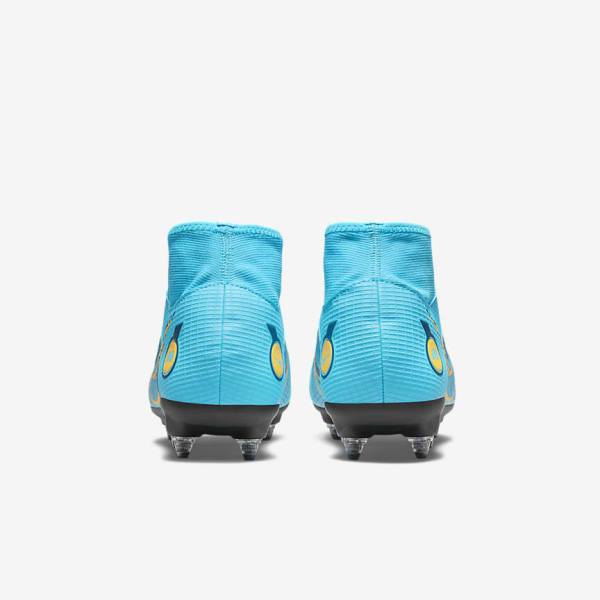 Pánské Kopačky Nike Mercurial Superfly 8 Academy SG-PRO Anti-Clog Traction Soft-Grounds Blankyt Oranžové | NK497HXC