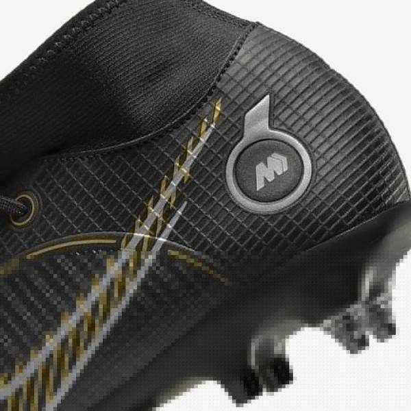 Pánské Kopačky Nike Mercurial Superfly 8 Academy SG-PRO Anti-Clog Traction Soft-Grounds Černé Metal Stříbrné Šedé Metal Zlaté | NK723TXW