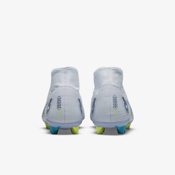 Pánské Kopačky Nike Mercurial Superfly 8 Academy AG Artificial-Grass Šedé Světle Blankyt Tmavě Blankyt | NK831PRZ