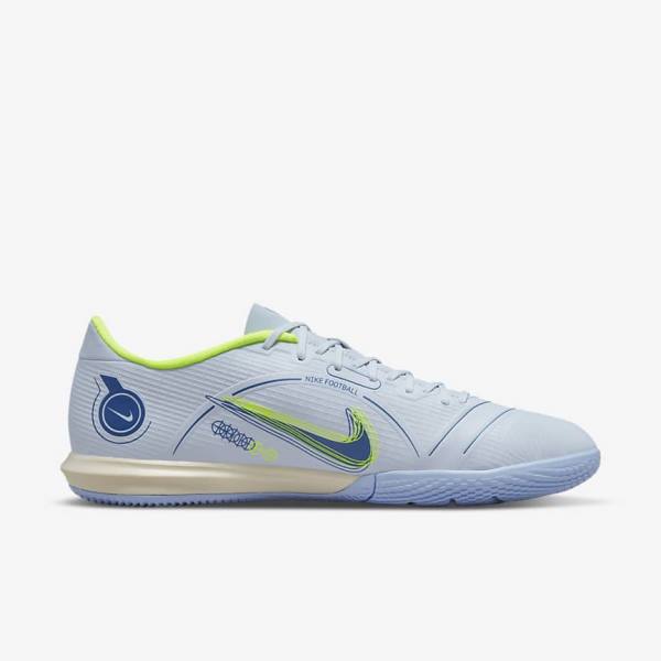 Pánské Kopačky Nike Mercurial Vapor 14 Academy IC Indoor Court Šedé Světle Blankyt Blankyt | NK894ESG