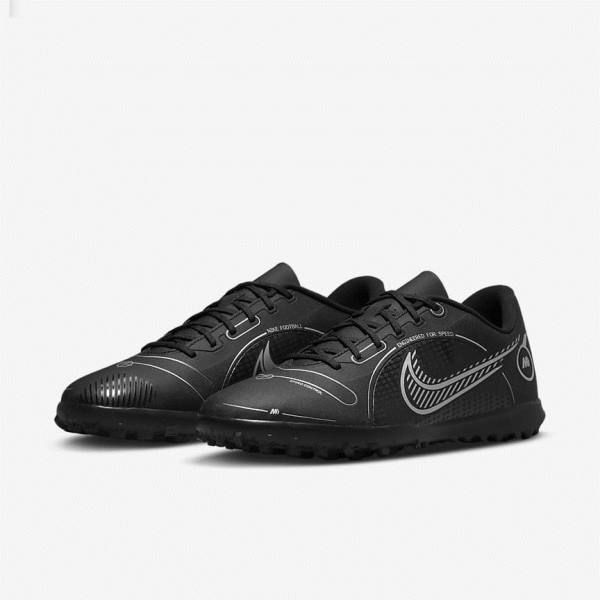 Pánské Kopačky Nike Mercurial Vapor 14 Club TF Turf Černé Šedé Metal Stříbrné | NK264ICZ