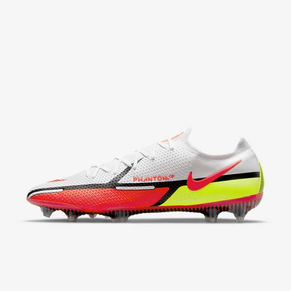 Pánské Kopačky Nike Phantom GT2 Elite FG Firm-Ground Bílé Černé Světle Červené | NK879PZG