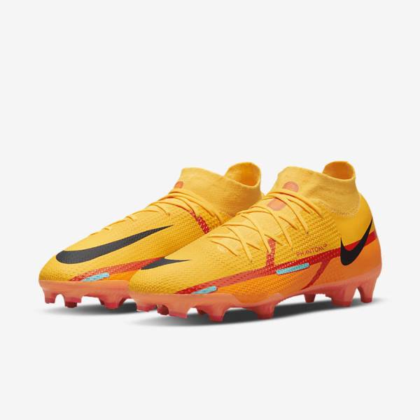 Pánské Kopačky Nike Phantom GT2 Pro Dynamic Fit FG Firm-Ground Oranžové Světle Červené Černé | NK046AYM