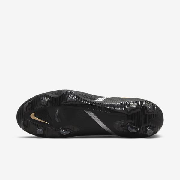 Pánské Kopačky Nike Phantom GT2 Pro Dynamic Fit FG Firm-Ground Černé Metal Zlaté Metal Stříbrné Metal Tmavě Šedé | NK806IJQ