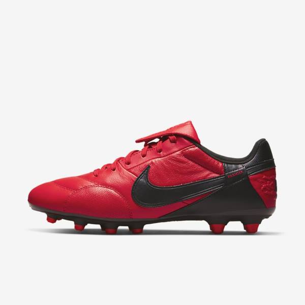 Pánské Kopačky Nike The Premier 3 FG Firm-Grounds Červené Černé | NK841SAY