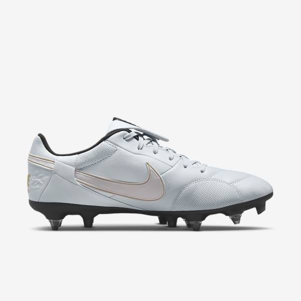 Pánské Kopačky Nike The Premier 3 SG-PRO Anti-Clog Traction Soft-Ground Platina Černé Metal Zlaté Bílé | NK074IFZ