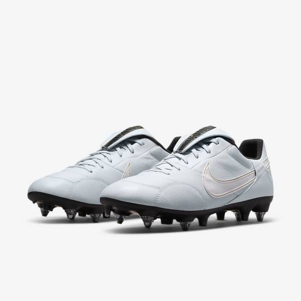 Pánské Kopačky Nike The Premier 3 SG-PRO Anti-Clog Traction Soft-Ground Platina Černé Metal Zlaté Bílé | NK074IFZ