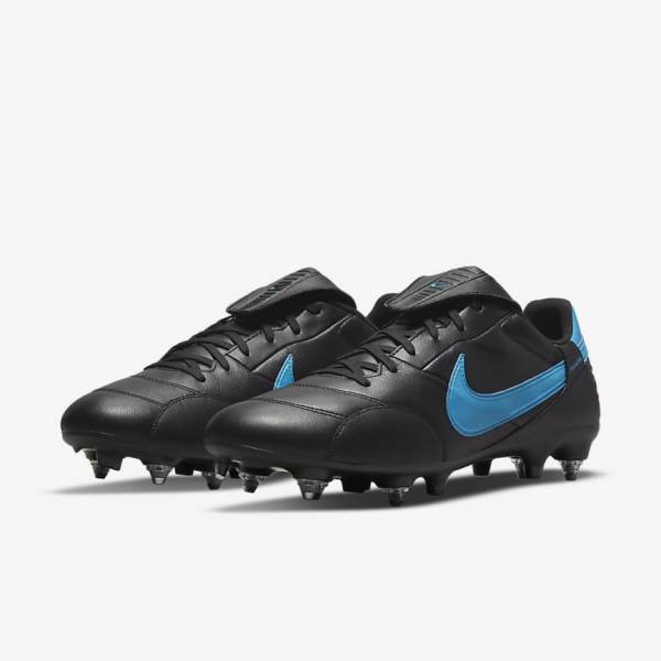 Pánské Kopačky Nike The Premier 3 SG-PRO Anti-Clog Traction Soft-Ground Černé Blankyt | NK702PYI