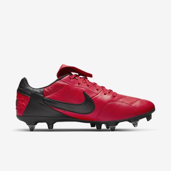 Pánské Kopačky Nike The Premier 3 SG-PRO Anti-Clog Traction Soft-Ground Červené Černé | NK749EHR