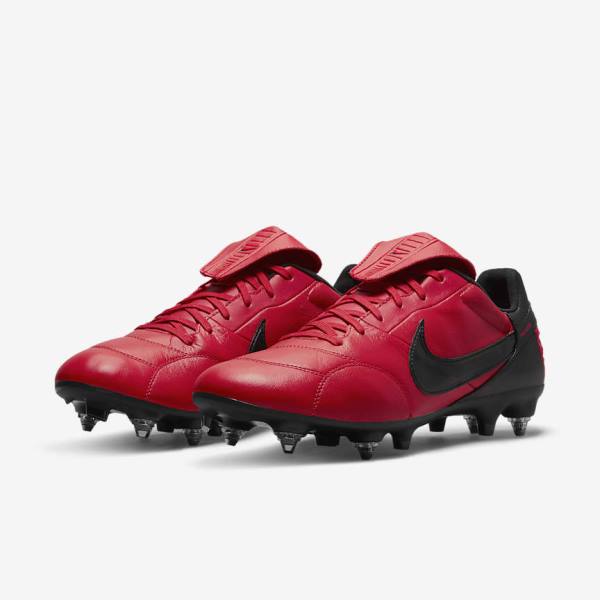 Pánské Kopačky Nike The Premier 3 SG-PRO Anti-Clog Traction Soft-Ground Červené Černé | NK749EHR