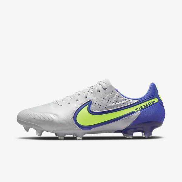 Pánské Kopačky Nike Tiempo Legend 9 Elite FG Firm-Ground Šedé Blankyt | NK863NXO