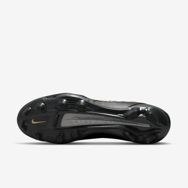 Pánské Kopačky Nike Tiempo Legend 9 Pro FG Firm-Ground Černé Tmavě Šedé Metal Zlaté Metal Tmavě Šedé | NK820ZTJ