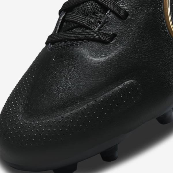 Pánské Kopačky Nike Tiempo Legend 9 Pro FG Firm-Ground Černé Tmavě Šedé Metal Zlaté Metal Tmavě Šedé | NK820ZTJ