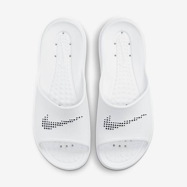 Pánské Pantofle Nike Victori One Shower Bílé Černé | NK206LWX