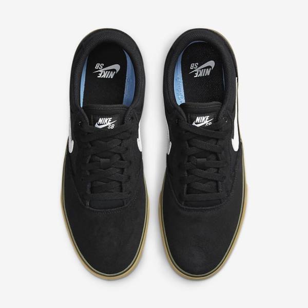 Pánské Skate Boty Nike SB Chron 2 Černé Světle Hnědé Bílé | NK468QMS