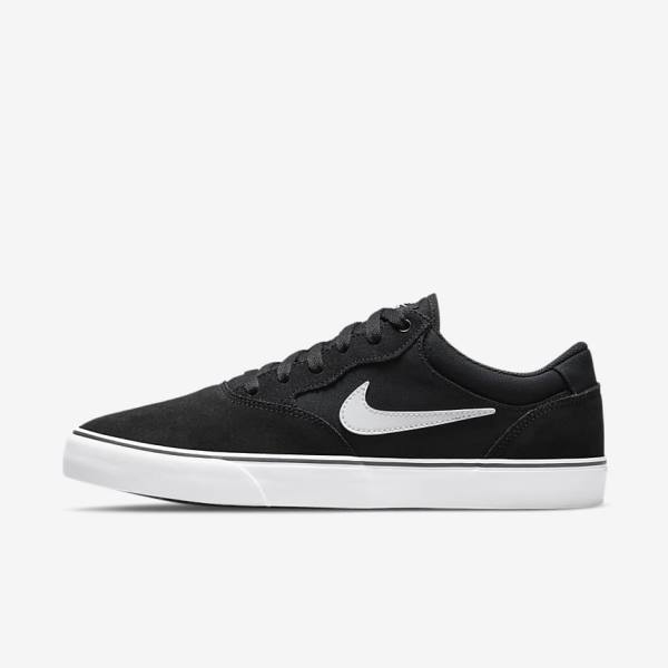 Pánské Skate Boty Nike SB Chron 2 Černé Bílé | NK963APJ