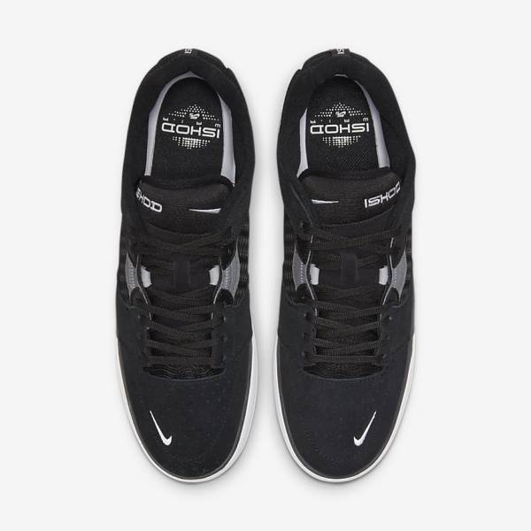 Pánské Skate Boty Nike SB Ishod Wair Černé Tmavě Šedé Bílé | NK742FRD