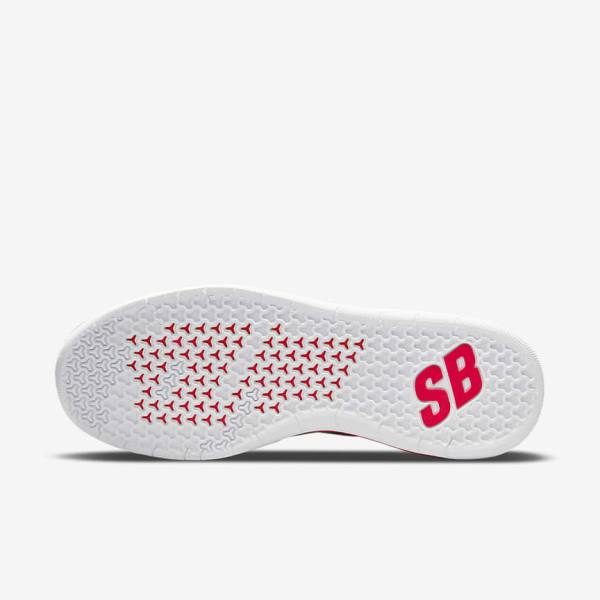 Pánské Skate Boty Nike SB Nyjah Free 2 Šedé Bílé Světle Červené Černé | NK510UDW