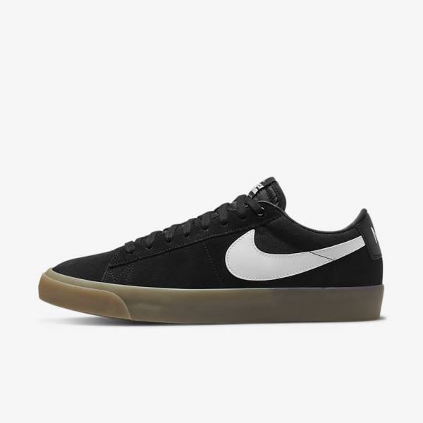 Pánské Skate Boty Nike SB Zoom Blazer Low Pro GT Černé Bílé | NK274YUK