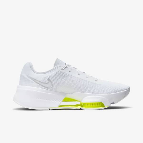 Pánské Sportovní Boty Nike Air Zoom SuperRep 3 HIIT Class Bílé Černé Metal Stříbrné | NK358NBD