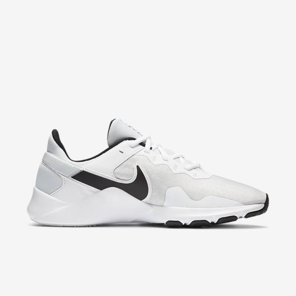 Pánské Sportovní Boty Nike Legend Essential 2 Platina Bílé Černé | NK713ORN