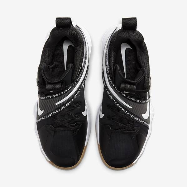 Pánské Sportovní Boty Nike React HyperSet Indoor Court Černé Světle Hnědé Bílé | NK185VKC