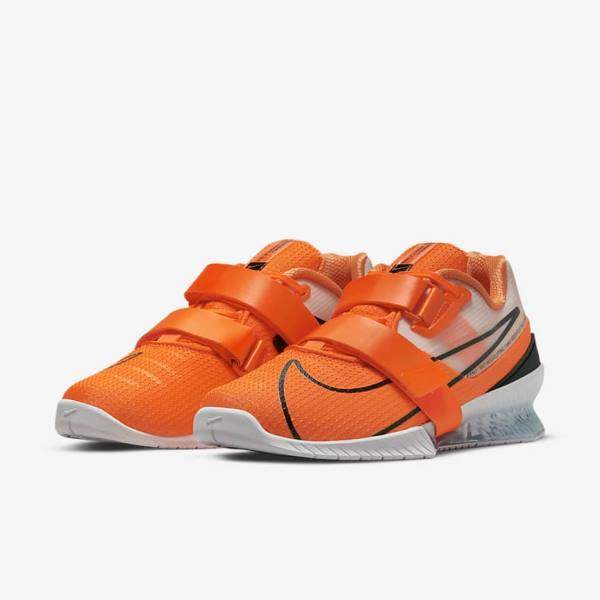 Pánské Sportovní Boty Nike Romaleos 4 Oranžové Bílé Černé | NK408GRV