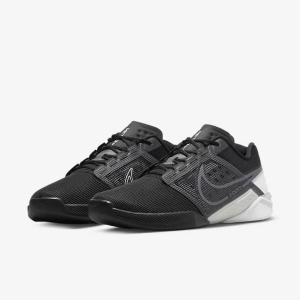 Pánské Sportovní Boty Nike Zoom Metcon Turbo 2 Černé Bílé Tmavě Šedé Metal Šedé | NK896TBY