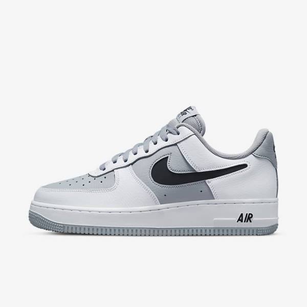 Pánské Tenisky Nike Air Force 1 07 LV8 Bílé Šedé Černé | NK649QYB