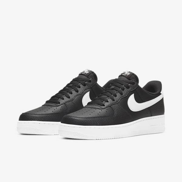 Pánské Tenisky Nike Air Force 1 07 Černé Bílé | NK326JVZ